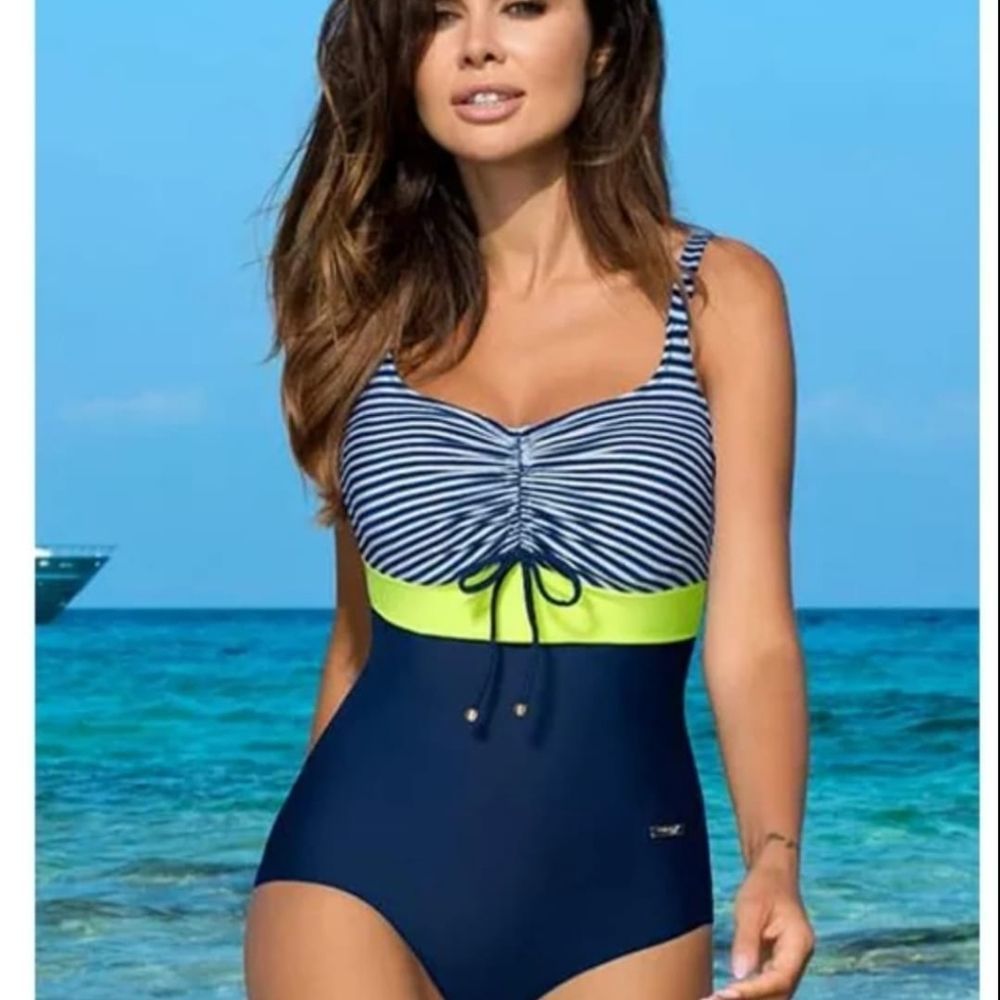 Tummy Control One-Piece Swimsuit, Women's top quality swimming wear monokini hig